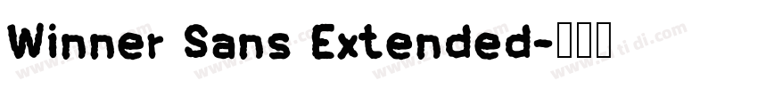 Winner Sans Extended字体转换